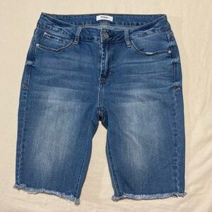 Kensie Women's Blue Jean Cut Off Shorts | Size 6/28